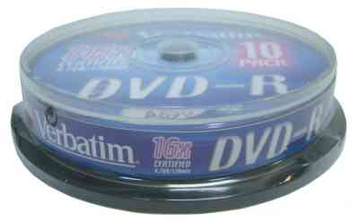 Verbatim Dvd-r 47gb 16x Tubo 10 Unidades  Lpi